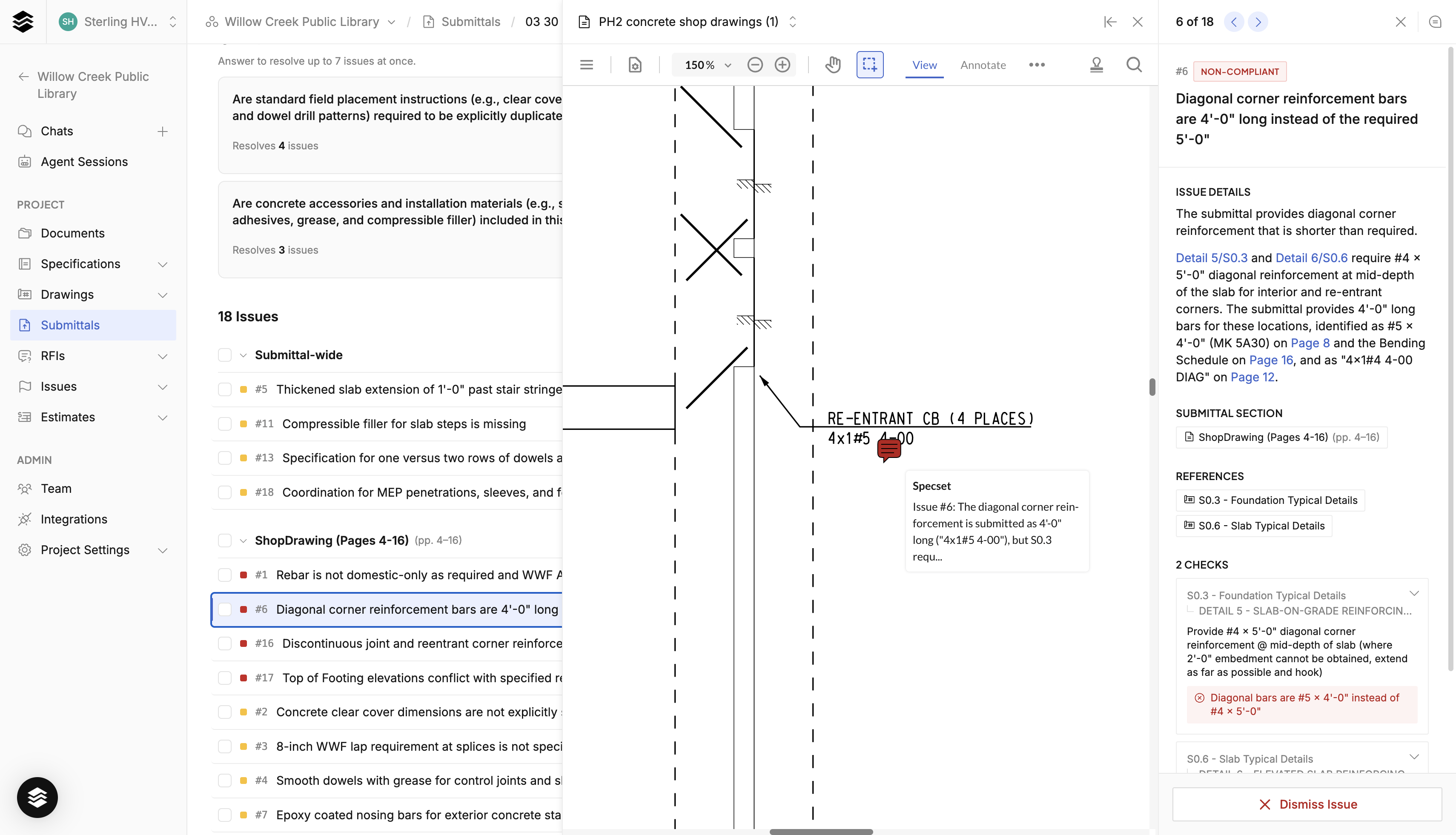 Annotate and download submittal reviews